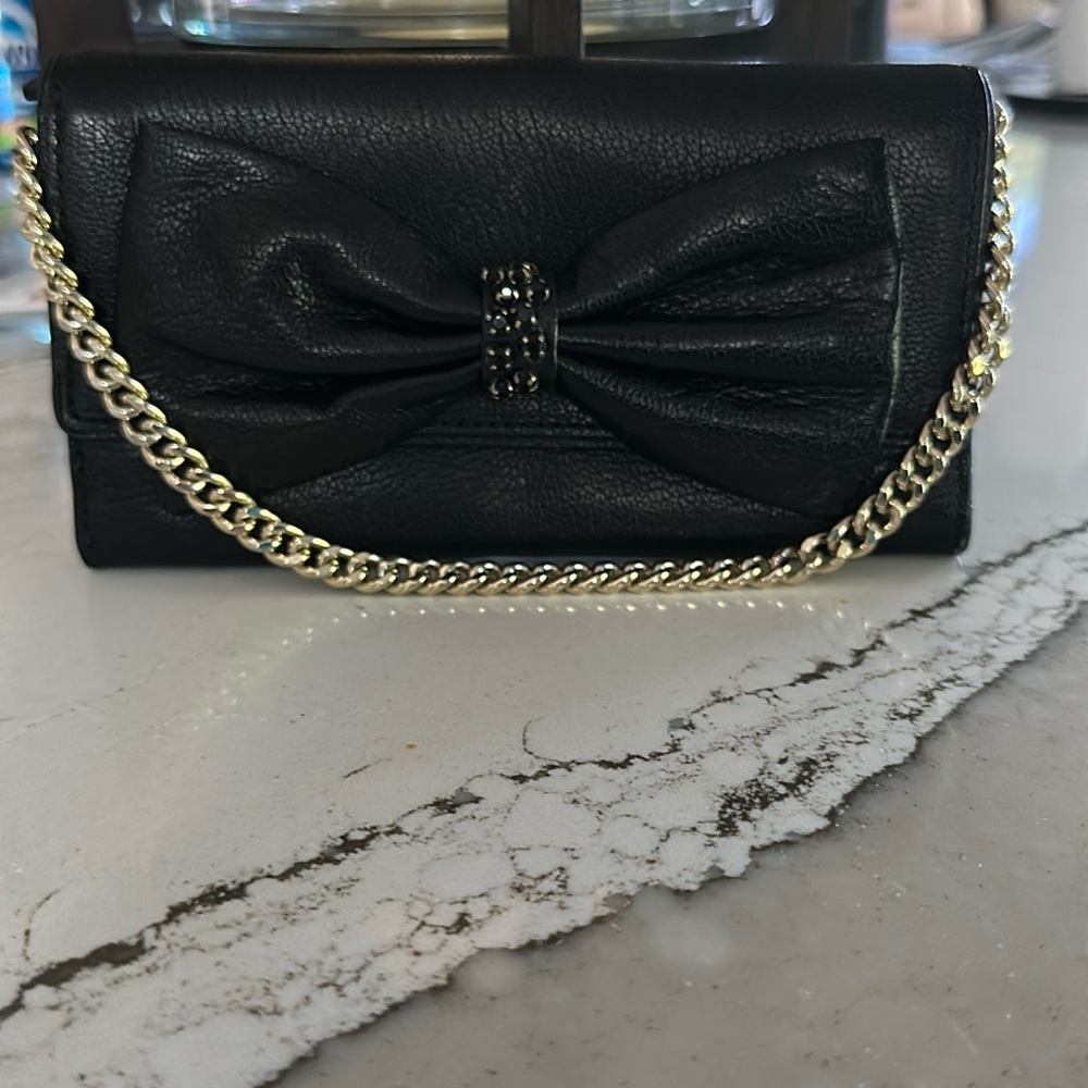 Evening black Kate spade clutch